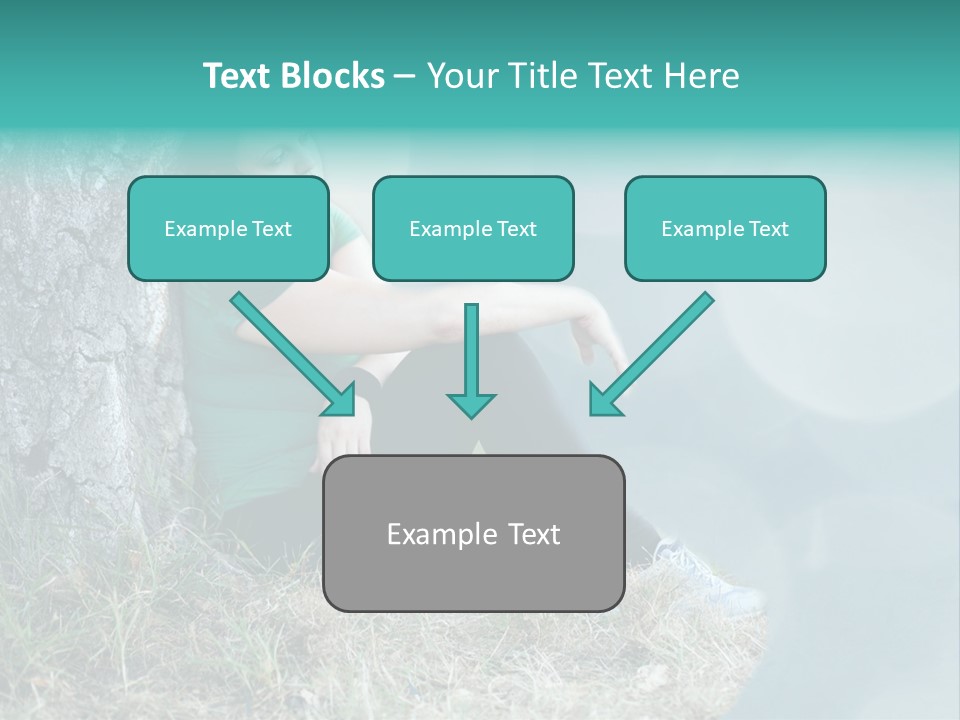 Forrest Girl Outside PowerPoint Template