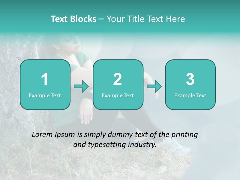 Forrest Girl Outside PowerPoint Template