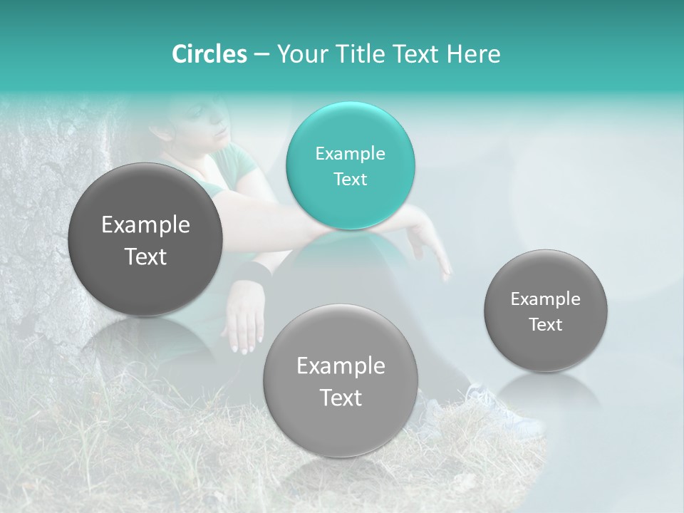 Forrest Girl Outside PowerPoint Template