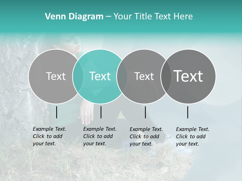 Forrest Girl Outside PowerPoint Template