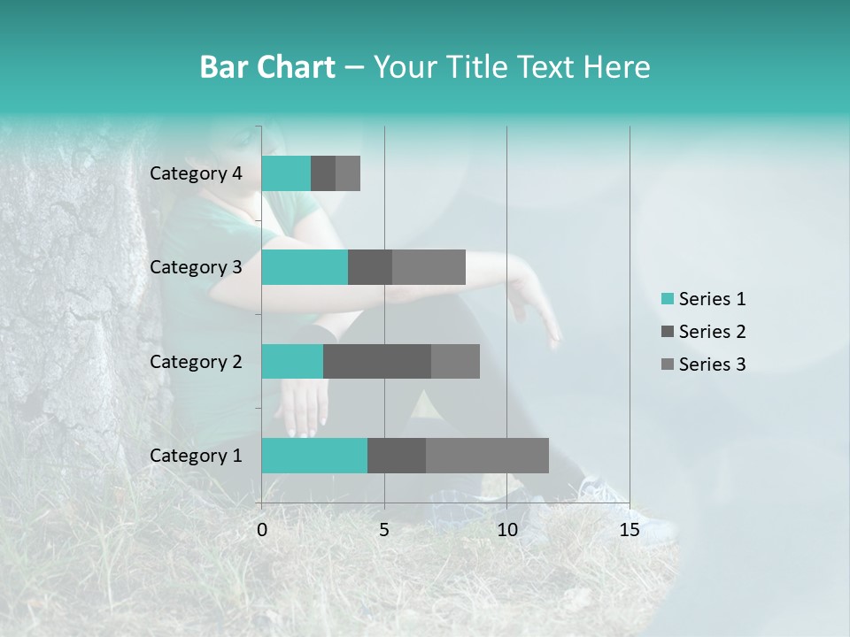 Forrest Girl Outside PowerPoint Template
