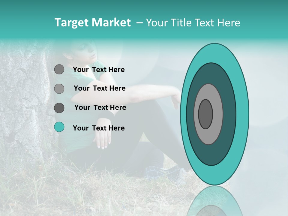 Forrest Girl Outside PowerPoint Template