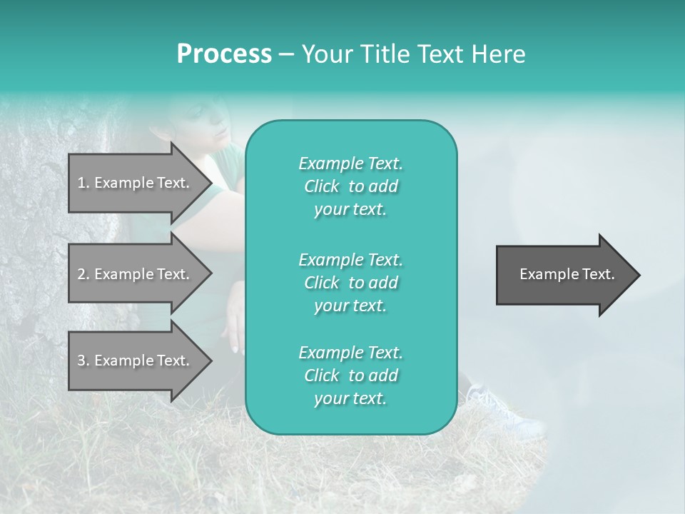 Forrest Girl Outside PowerPoint Template