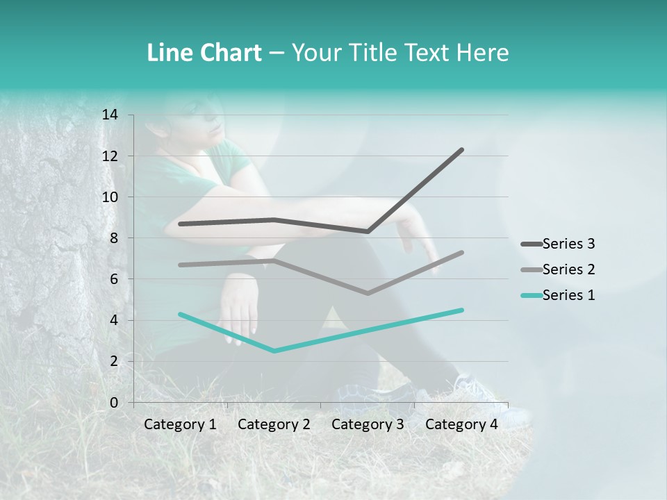 Forrest Girl Outside PowerPoint Template
