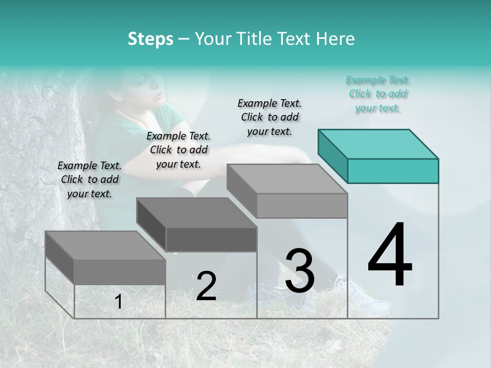 Forrest Girl Outside PowerPoint Template