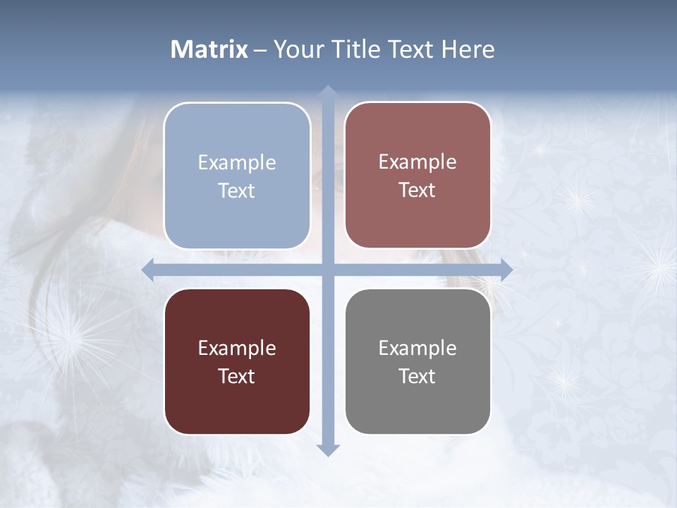 Snow Female Cute PowerPoint Template