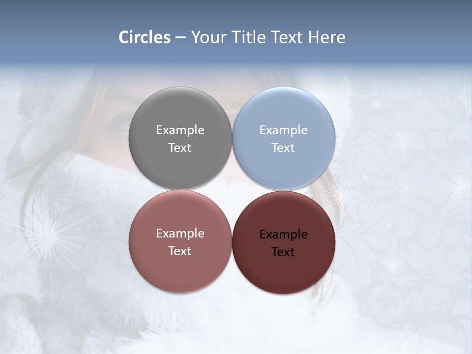 Snow Female Cute PowerPoint Template