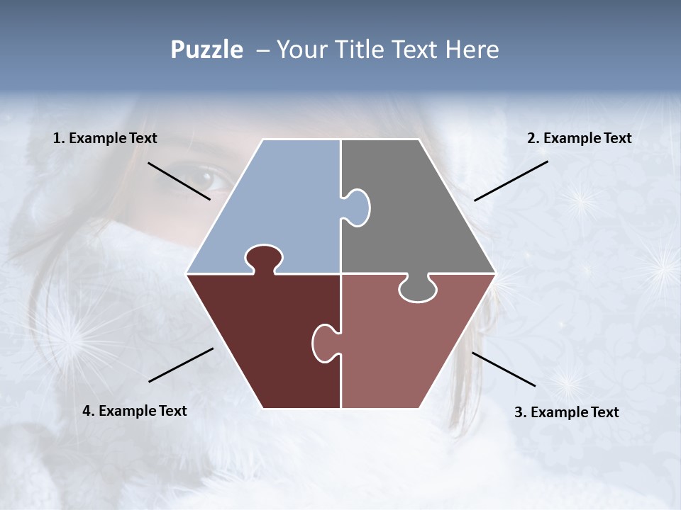 Snow Female Cute PowerPoint Template