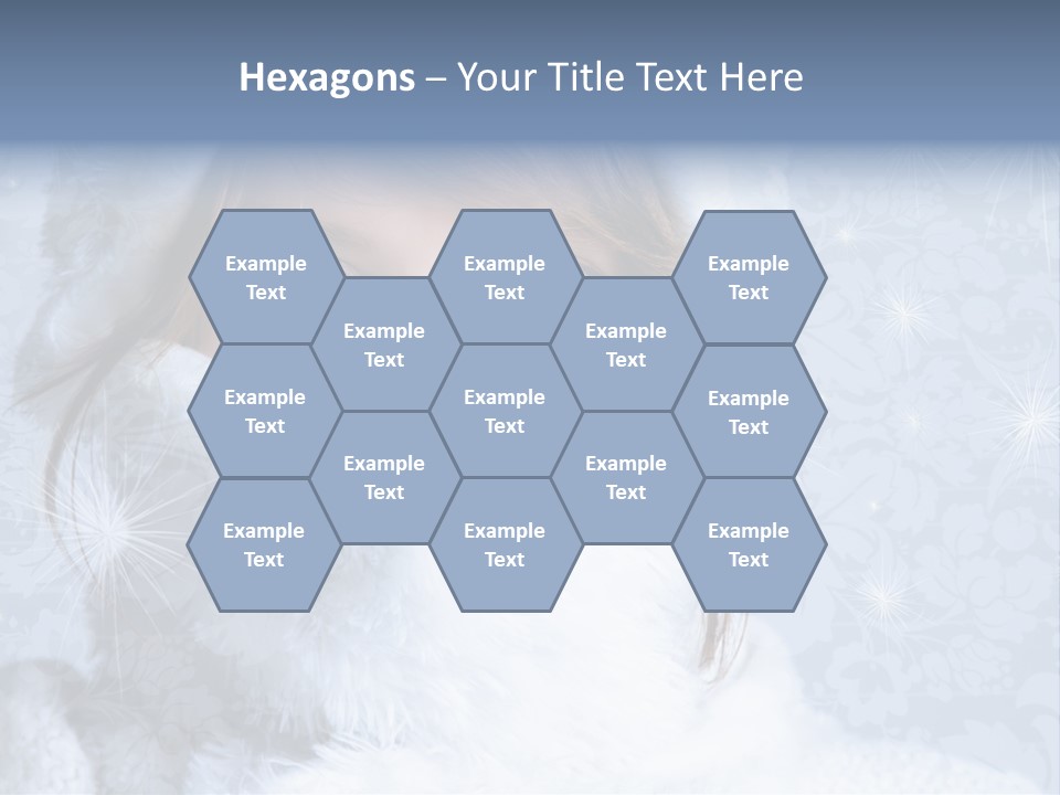 Snow Female Cute PowerPoint Template