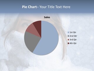 Snow Female Cute PowerPoint Template