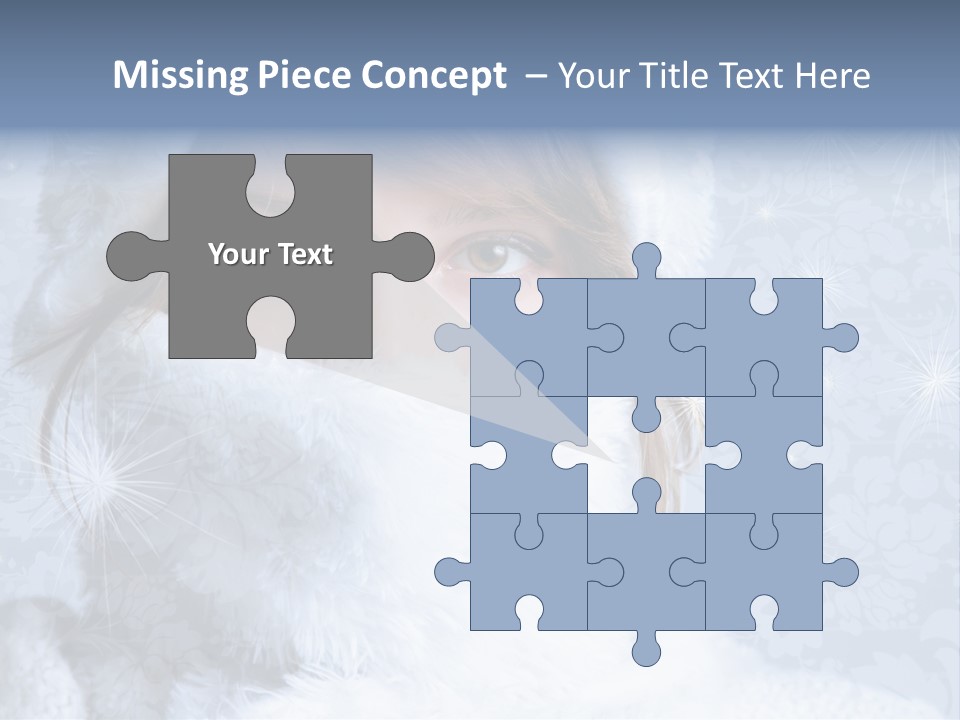 Snow Female Cute PowerPoint Template