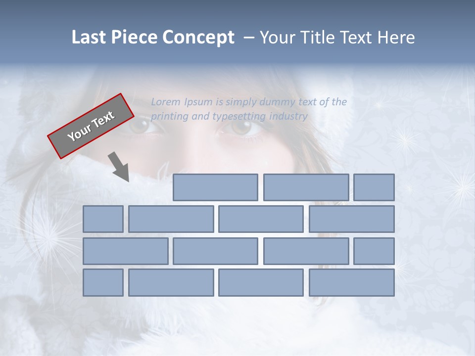 Snow Female Cute PowerPoint Template