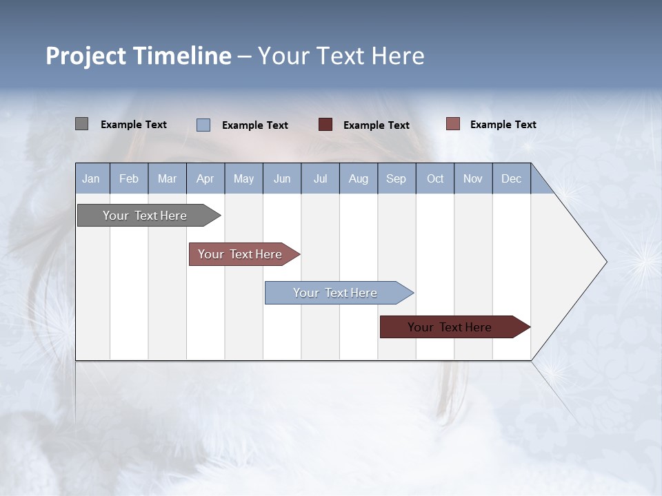 Snow Female Cute PowerPoint Template