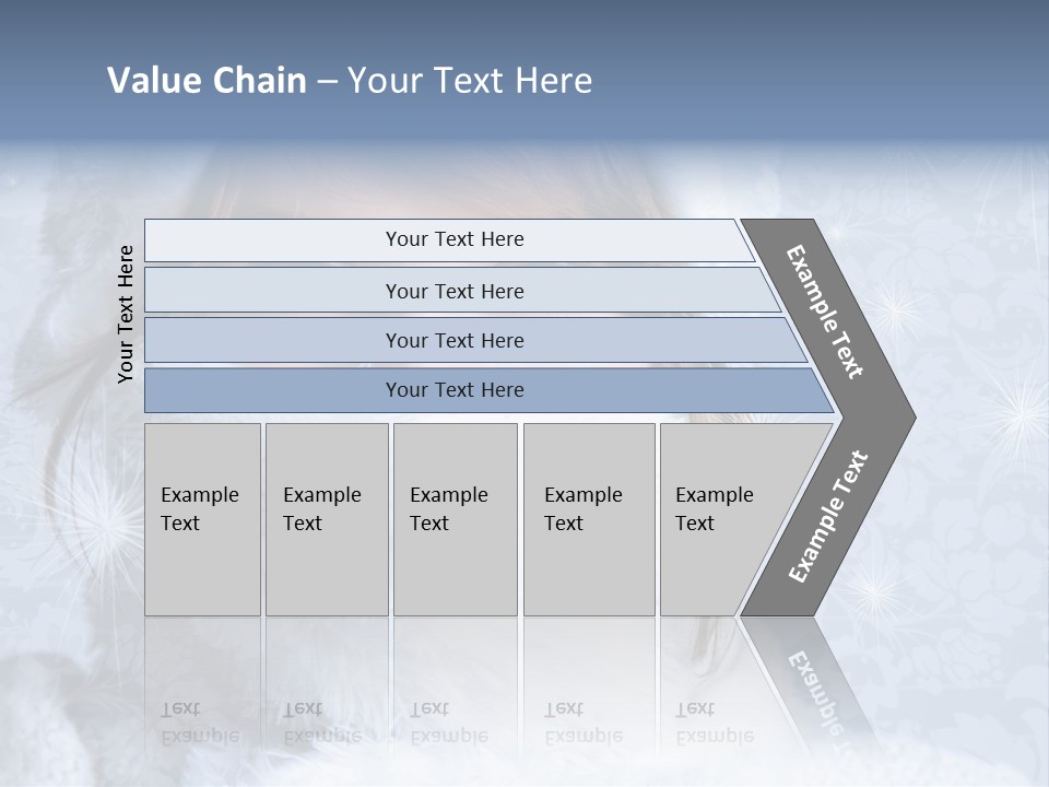 Snow Female Cute PowerPoint Template