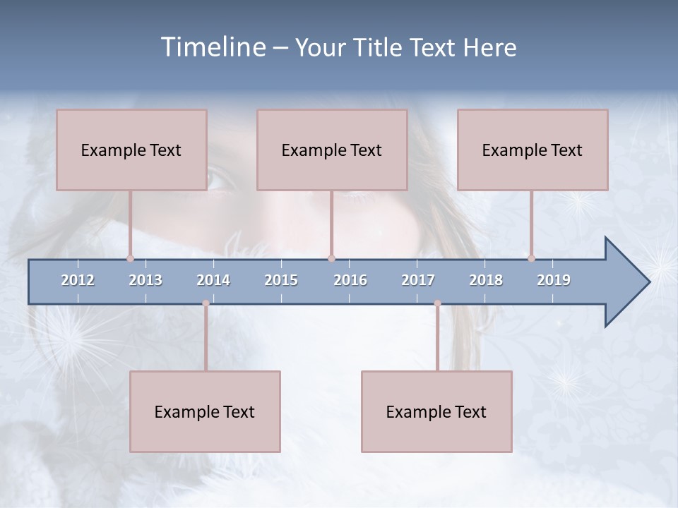 Snow Female Cute PowerPoint Template