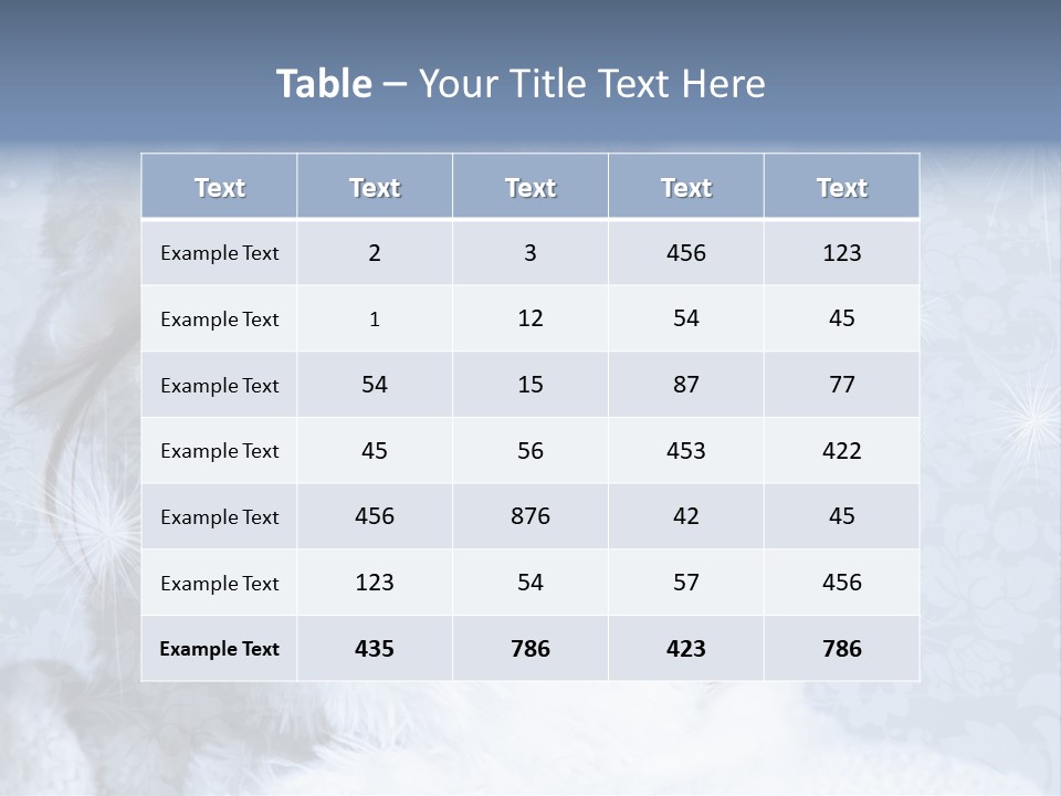 Snow Female Cute PowerPoint Template