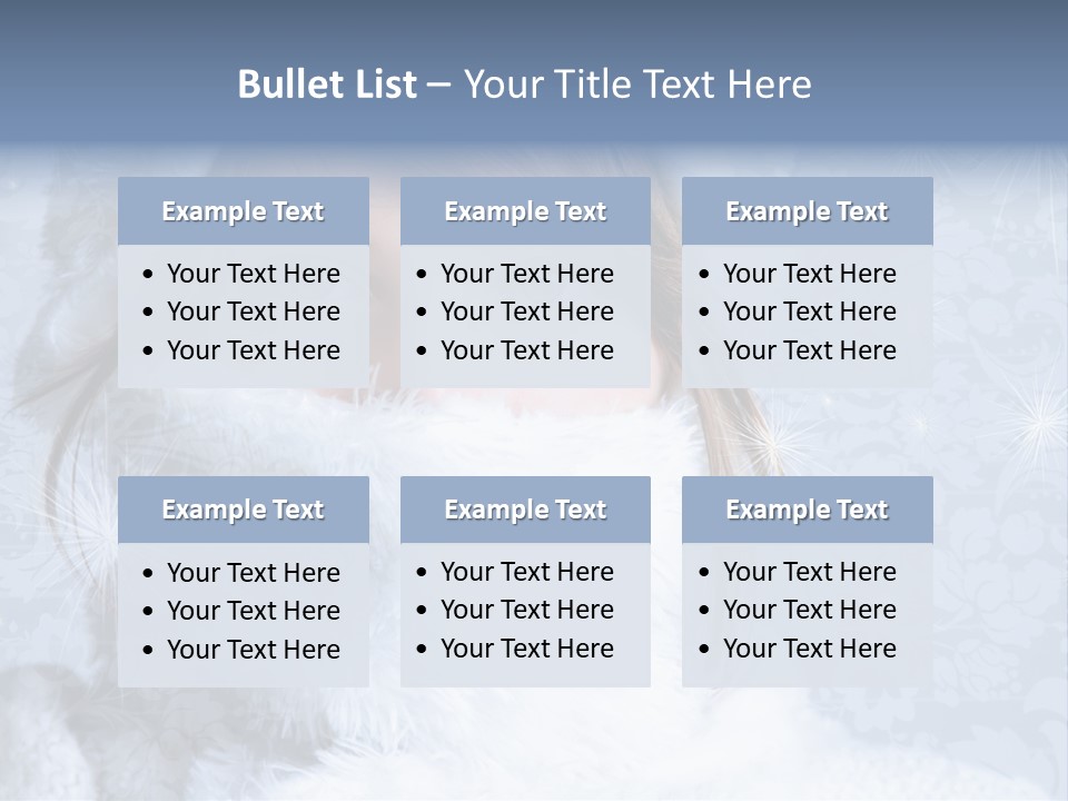 Snow Female Cute PowerPoint Template