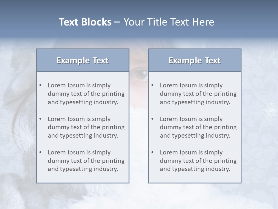 Snow Female Cute PowerPoint Template
