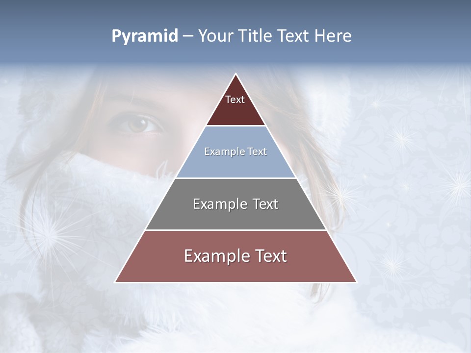 Snow Female Cute PowerPoint Template