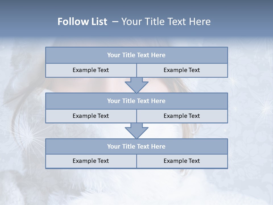 Snow Female Cute PowerPoint Template
