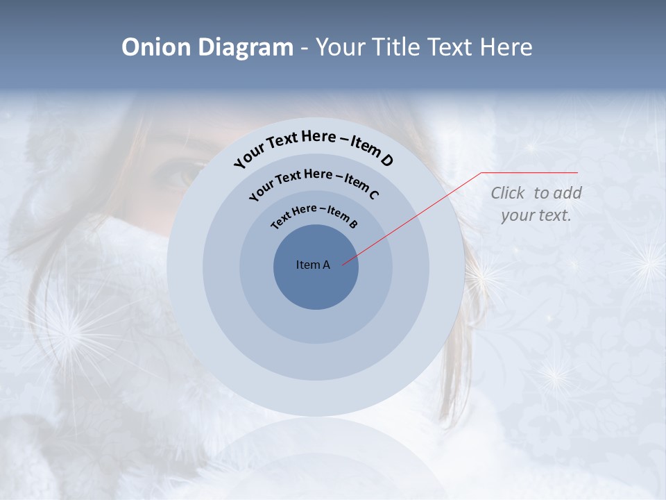 Snow Female Cute PowerPoint Template