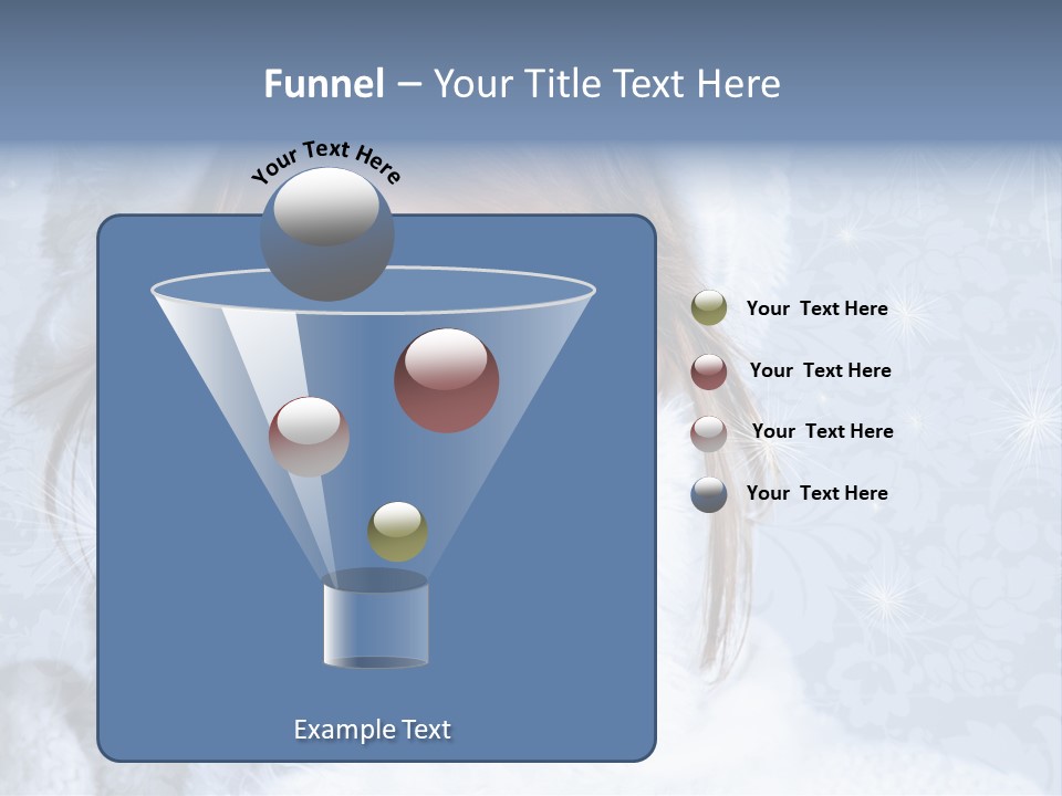 Snow Female Cute PowerPoint Template