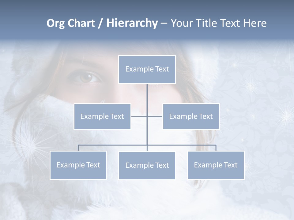 Snow Female Cute PowerPoint Template