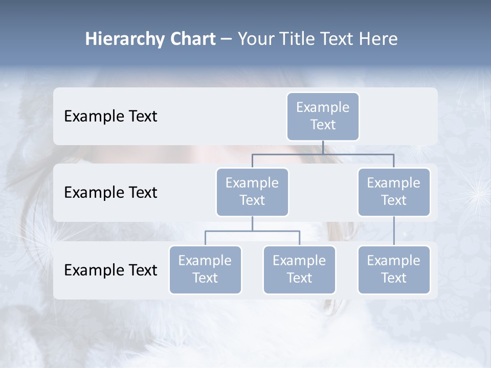 Snow Female Cute PowerPoint Template