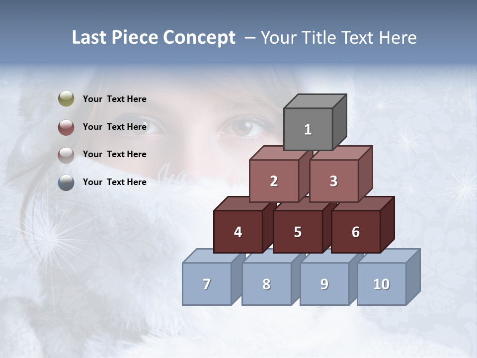 Snow Female Cute PowerPoint Template