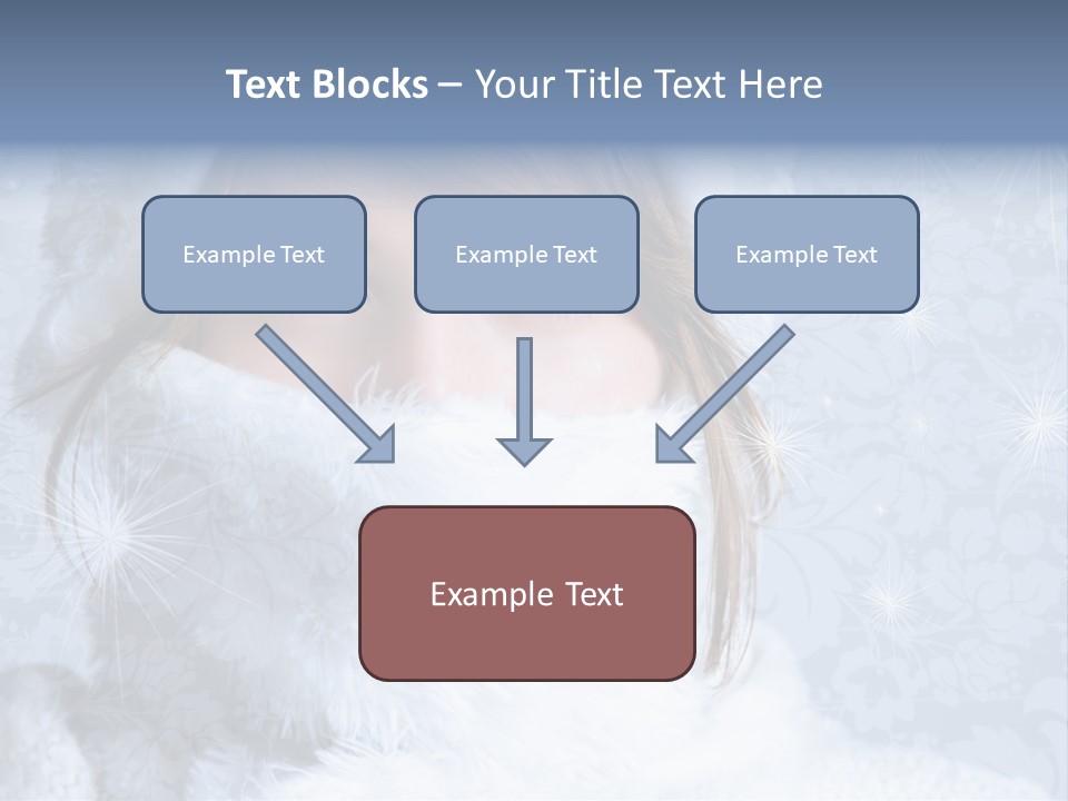 Snow Female Cute PowerPoint Template