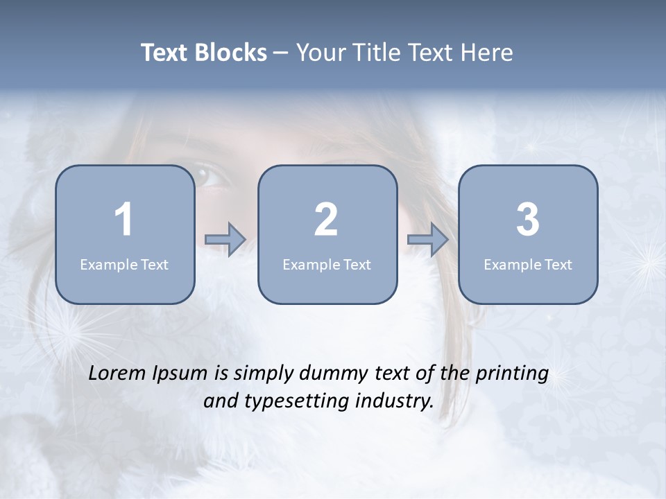 Snow Female Cute PowerPoint Template