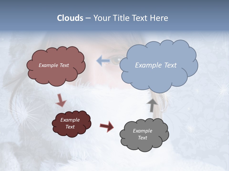 Snow Female Cute PowerPoint Template