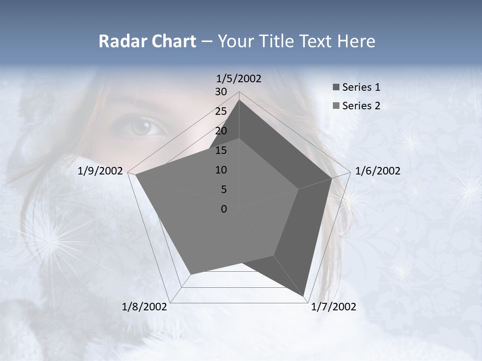 Snow Female Cute PowerPoint Template