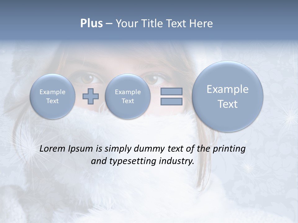 Snow Female Cute PowerPoint Template