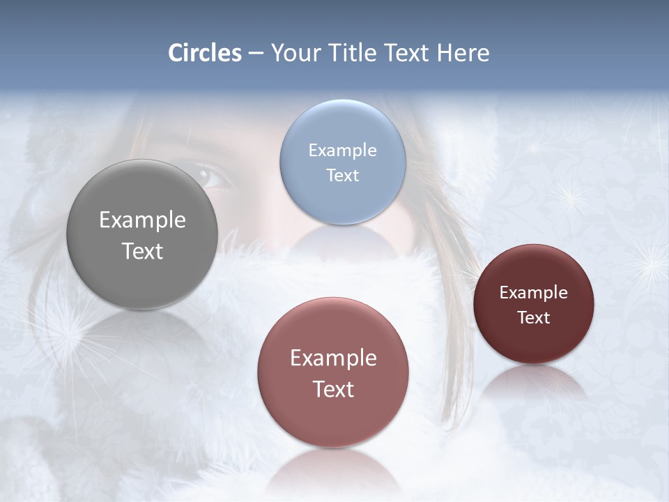 Snow Female Cute PowerPoint Template