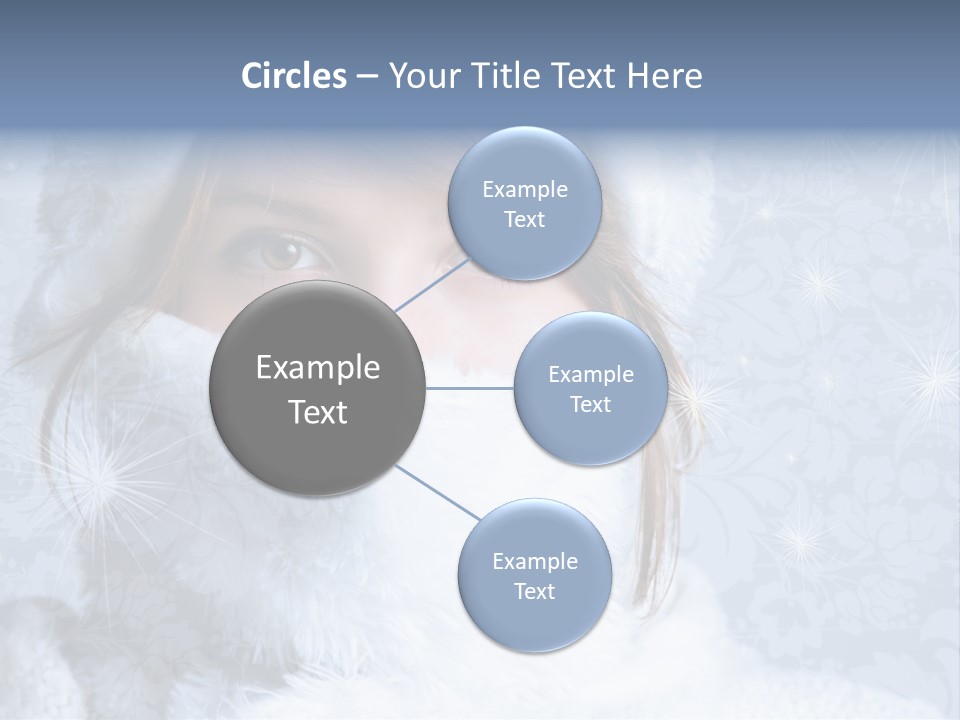 Snow Female Cute PowerPoint Template