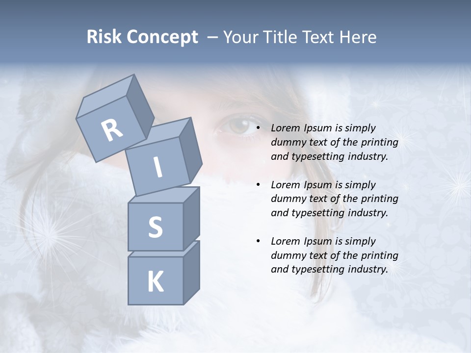 Snow Female Cute PowerPoint Template