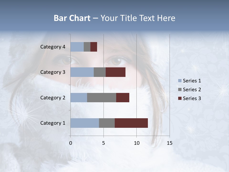 Snow Female Cute PowerPoint Template