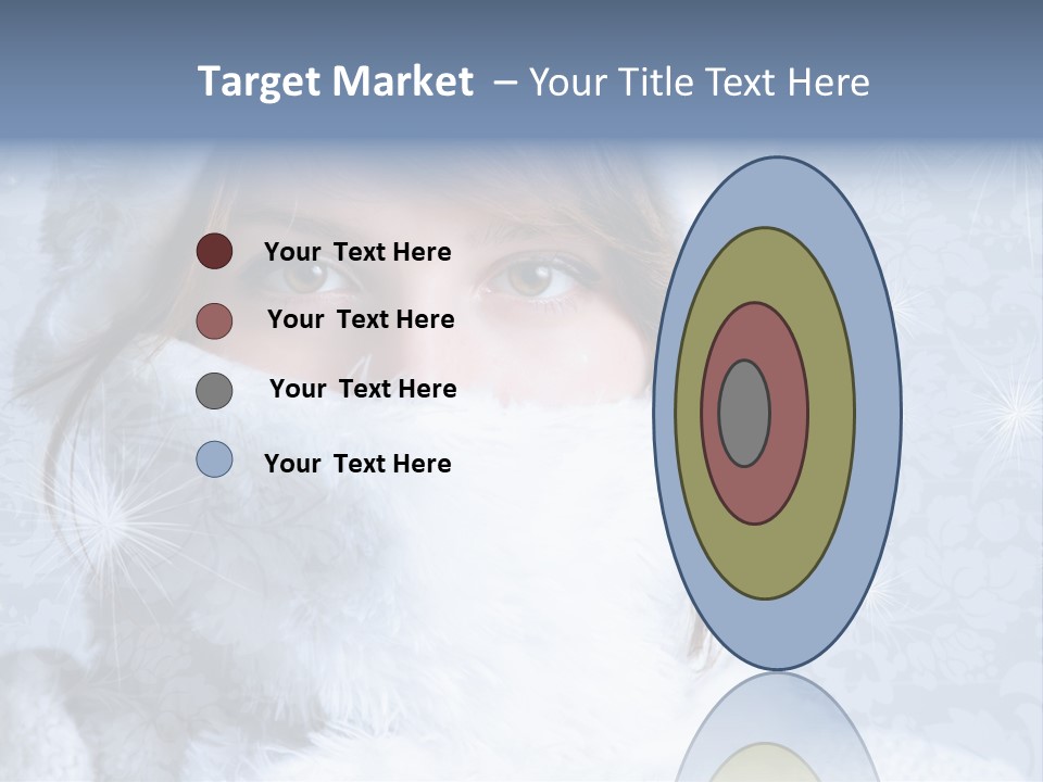 Snow Female Cute PowerPoint Template