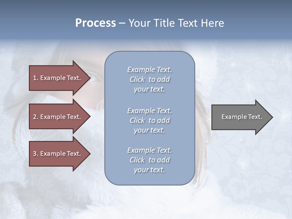 Snow Female Cute PowerPoint Template