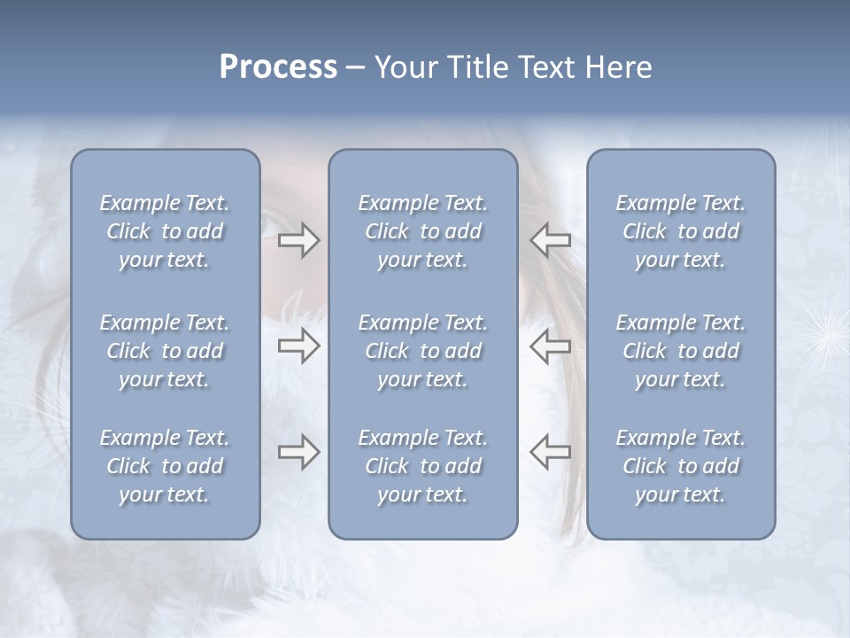 Snow Female Cute PowerPoint Template
