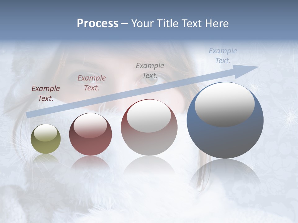 Snow Female Cute PowerPoint Template