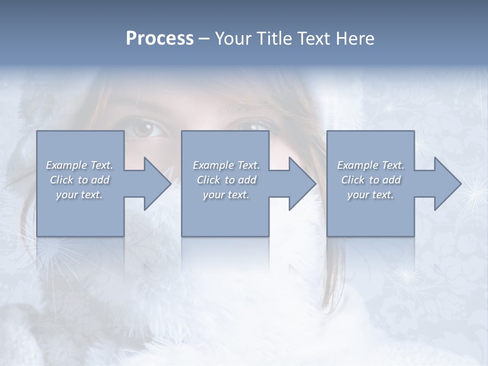 Snow Female Cute PowerPoint Template