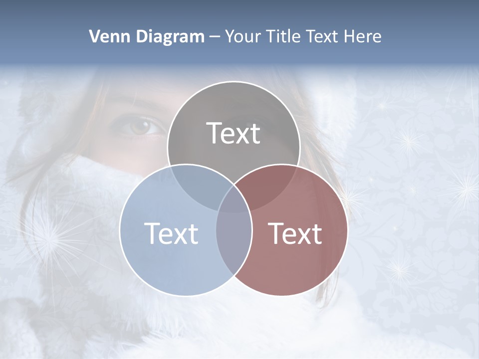 Snow Female Cute PowerPoint Template