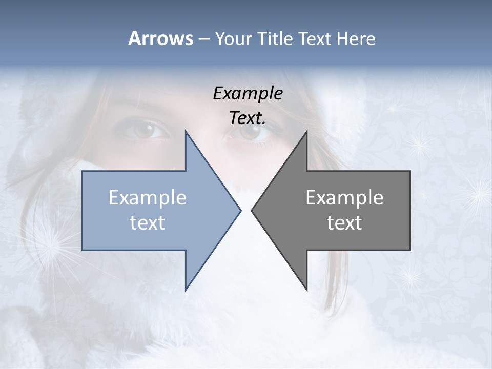 Snow Female Cute PowerPoint Template