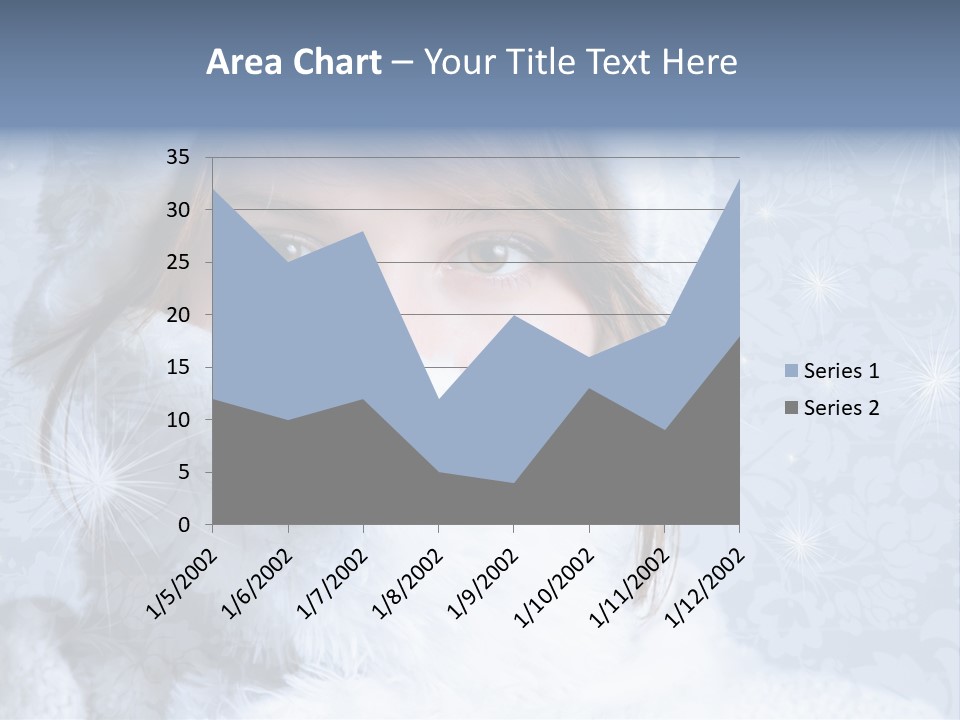 Snow Female Cute PowerPoint Template