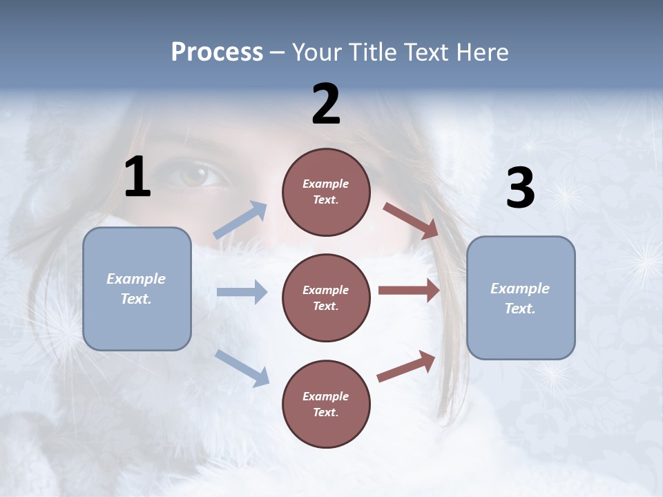 Snow Female Cute PowerPoint Template