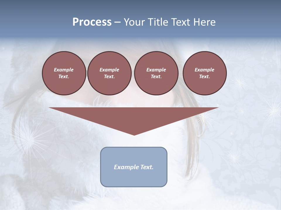 Snow Female Cute PowerPoint Template