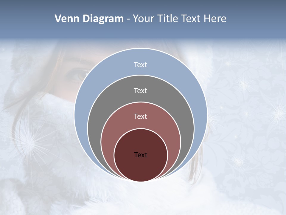 Snow Female Cute PowerPoint Template