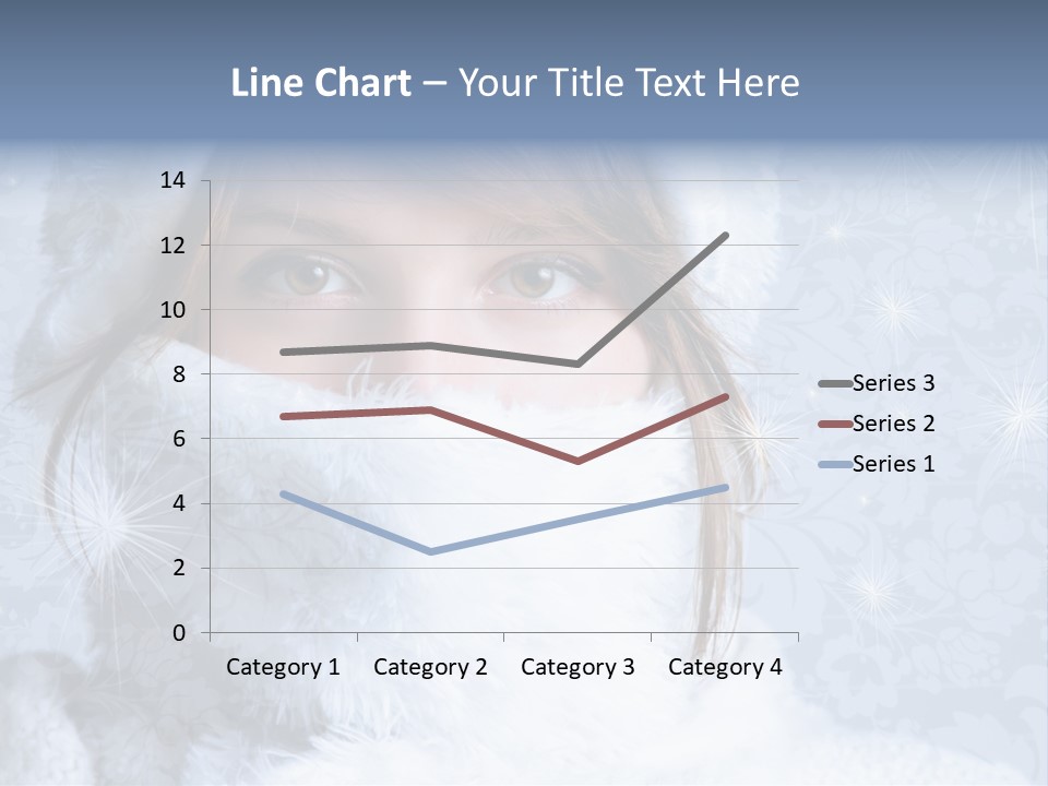 Snow Female Cute PowerPoint Template